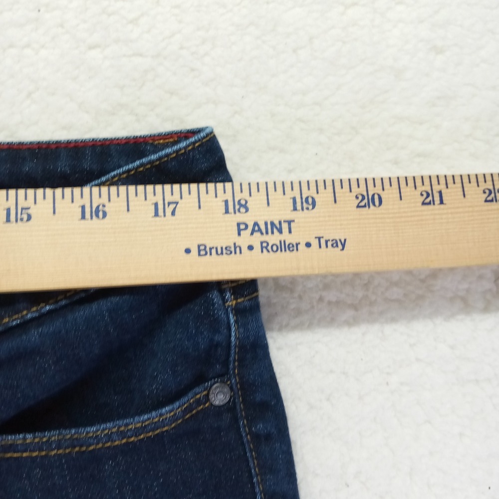 Talbots Signature Skimmer Jeans Women 16/33 Dark Wash Indigo Cropped Denim Pants - Picture 6 of 11